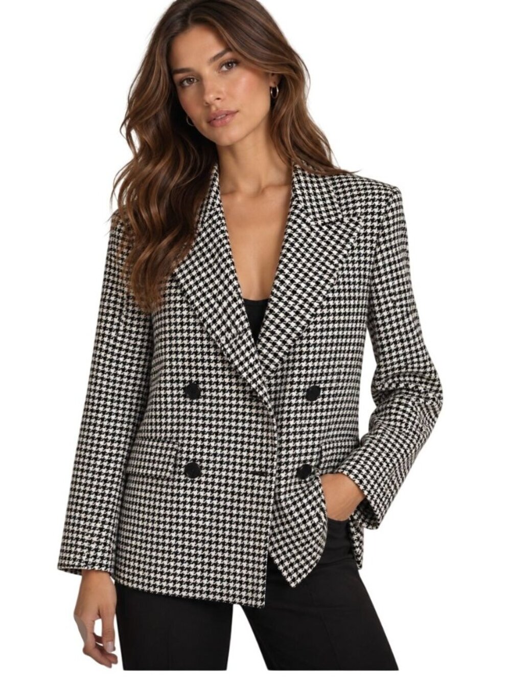 Veronica Beard Hutchinson Houndstooth Double breasted blazer NWT - Size S